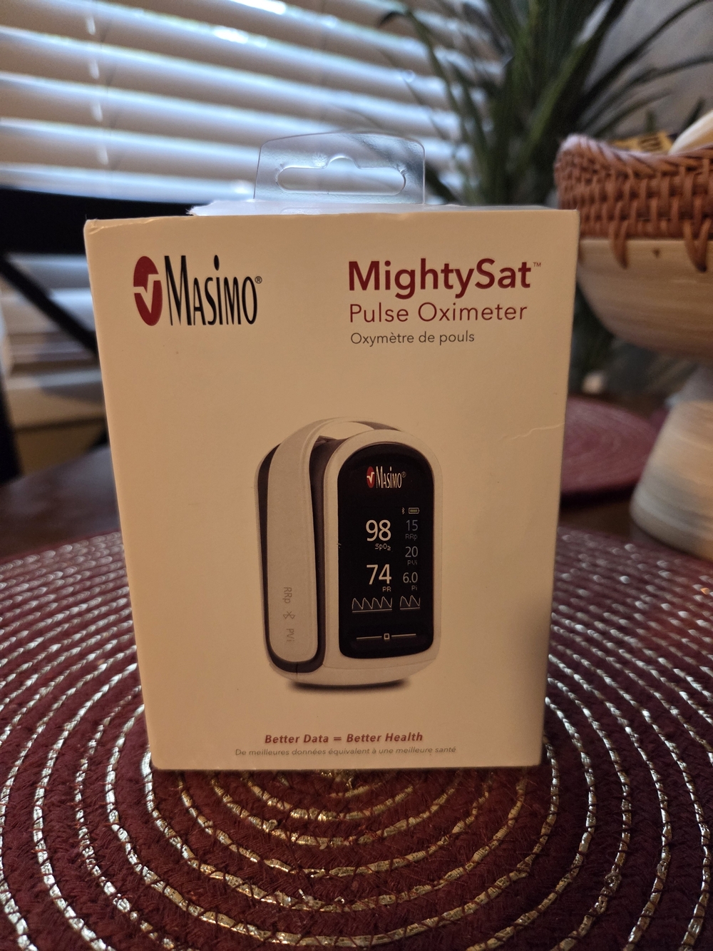 Massimo White MightySat Pulse Oximeter Packaging